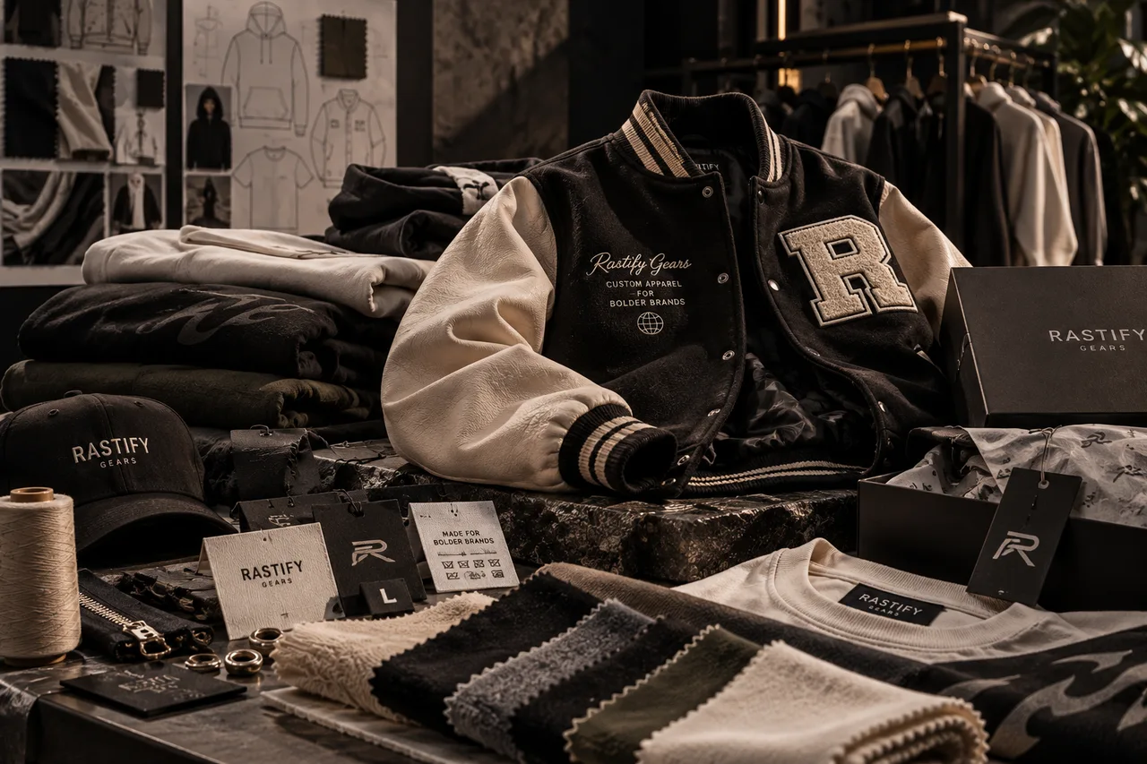 Illustrative custom apparel collection