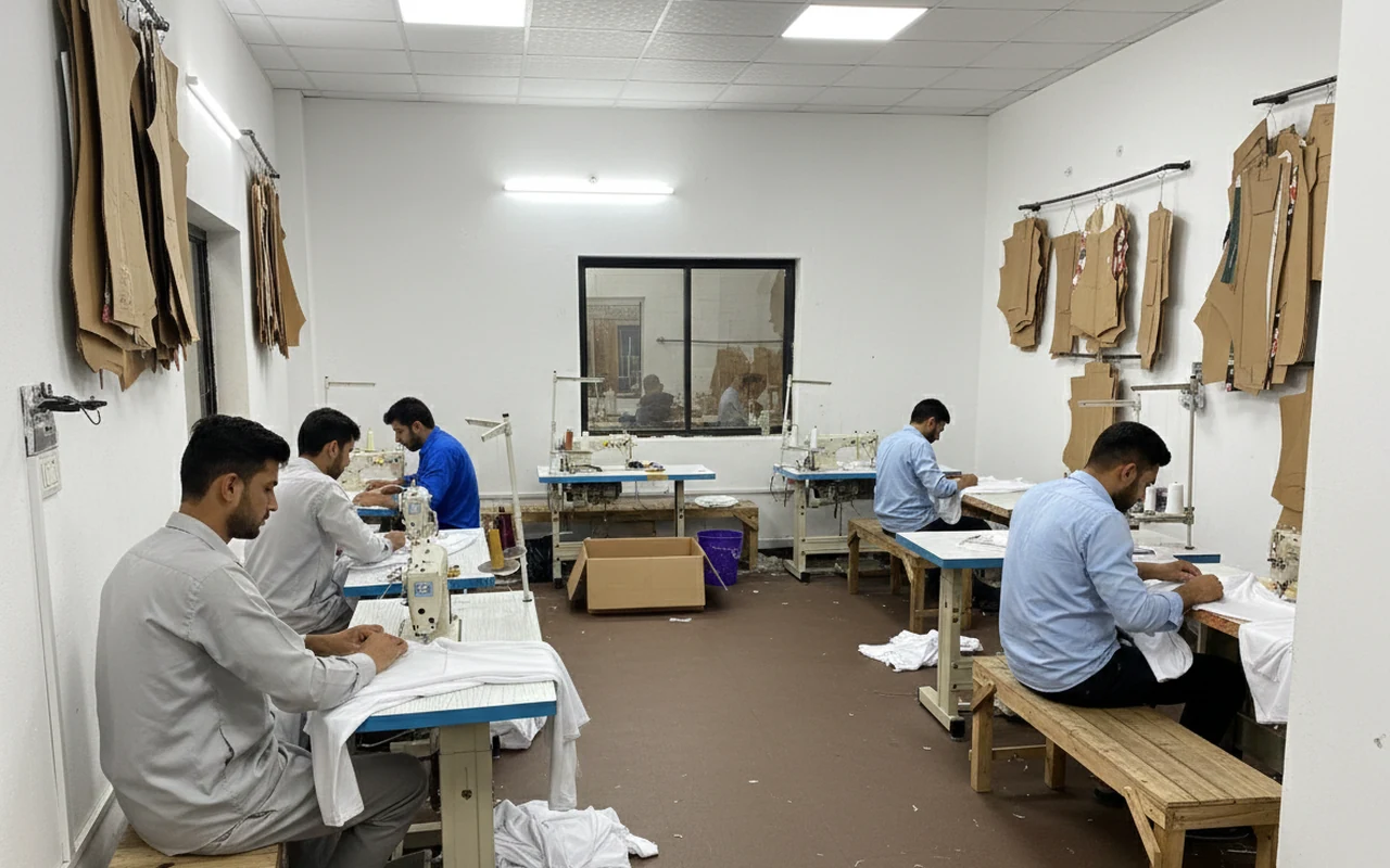 Industrial Sewing and Assembly Floor at Rastify Gears