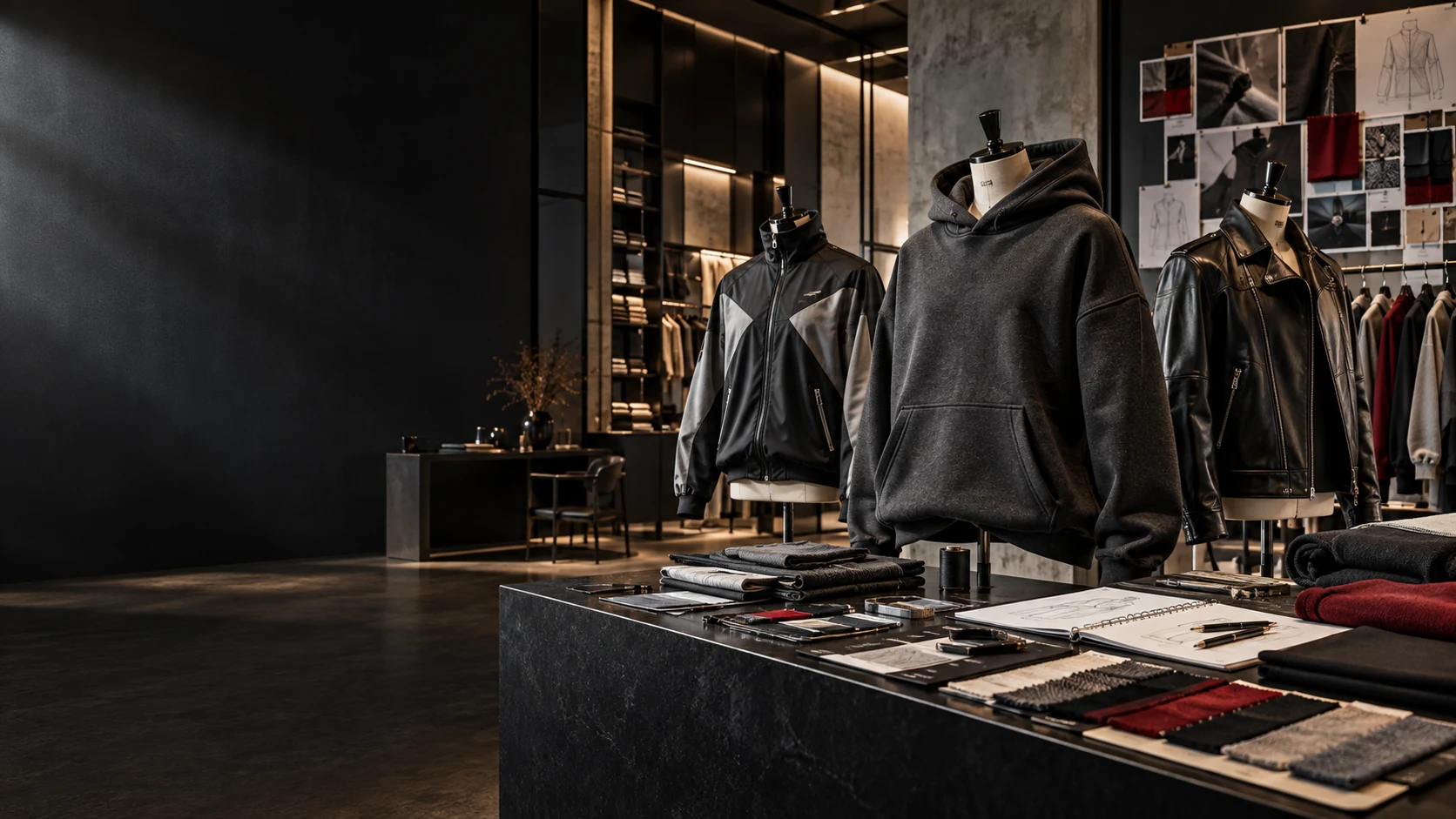 Premium hoodie, sweatshirt and technical jacket collection