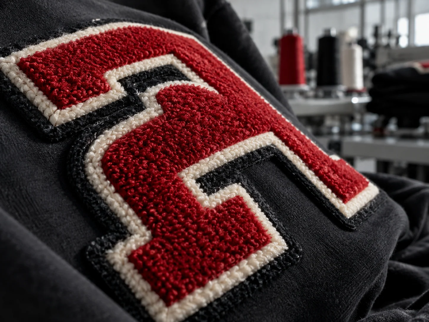 Varsity Chenille Embroidery Patch Detail