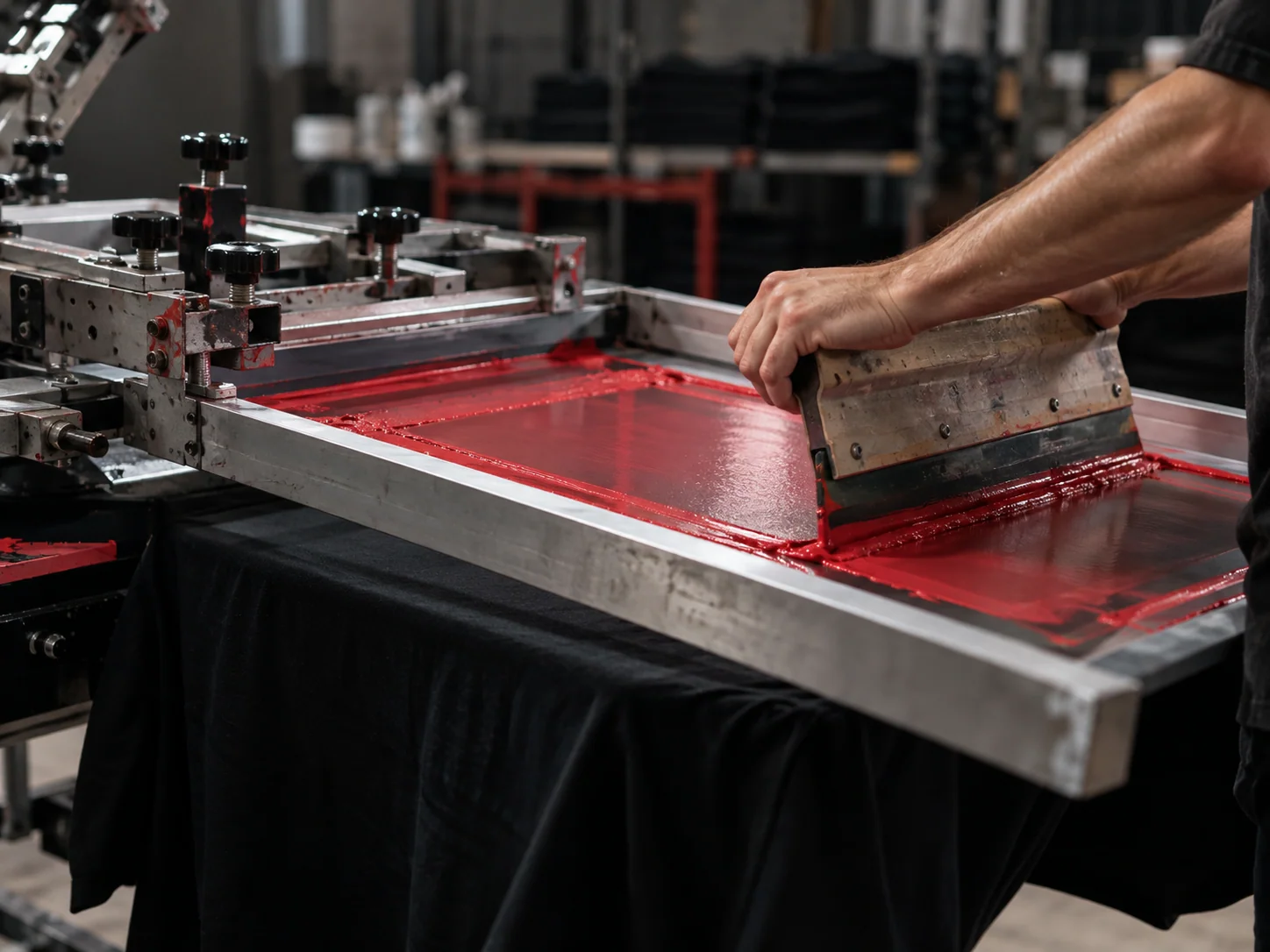 Screen Printing Craftsmanship at Rastify Gears